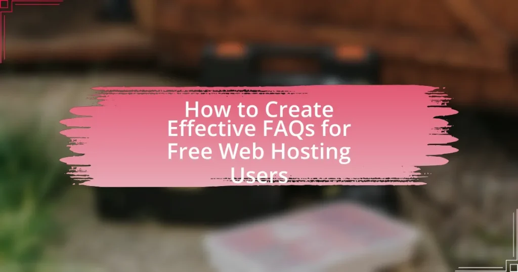 How to Create Effective FAQs for Free Web Hosting Users