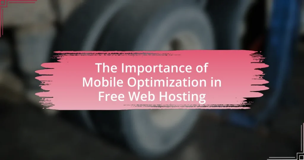 The Importance of Mobile Optimization in Free Web Hosting